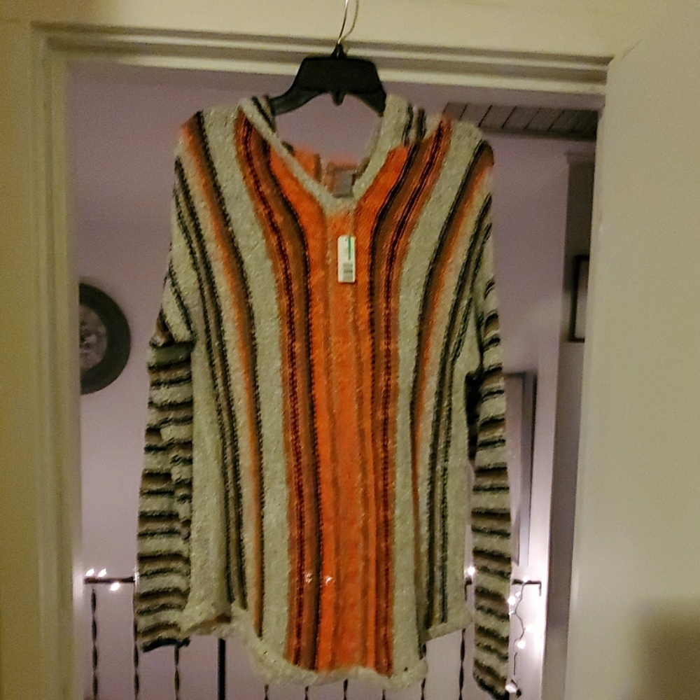 Ladies size large sweater with hood